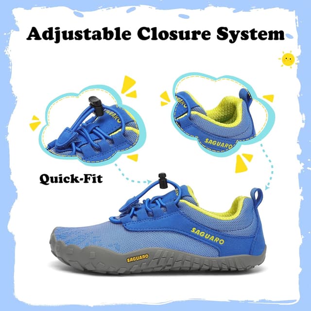Detalle de SAGUARO Scarpe Barefoot Bambini 24-36 da trail a piedi nudi per uso quotidiano, asilo e parco