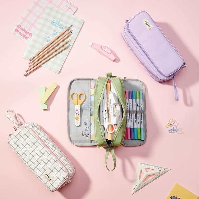 Thumbnail 5 de KALIDI Federmäppchen mit 3 Fächern