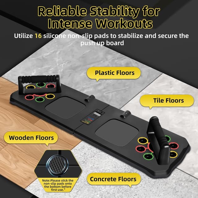 Detalle de Push Up Board with Automatic Count – 24 in 1 press up exercise system for home workouts
