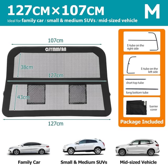 Thumbnail 6 de CJYMMFAN Dog Guard for Car Back Seat