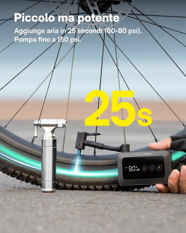 Thumbnail 1 de HOTO Mini Pompa 150 PSI per bici