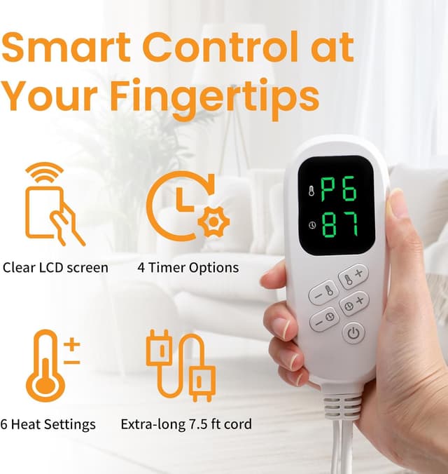 Thumbnail 2 de Kdti Heizkissen 60×80 cm elektrisch mit Abschaltautomatik