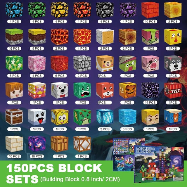 Thumbnail 2 de Costruzioni Magnetiche 150 pezzi 🧩