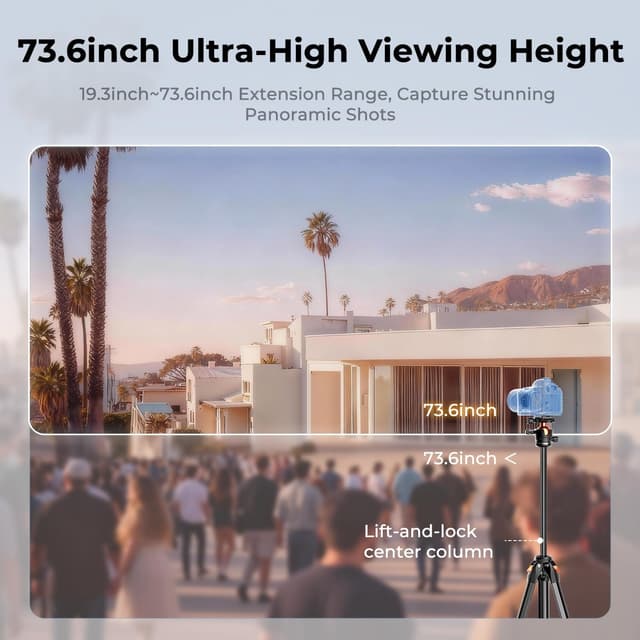 Thumbnail 2 de K&F CONCEPT A305A3+BH-40 treppiede 73 Pollici