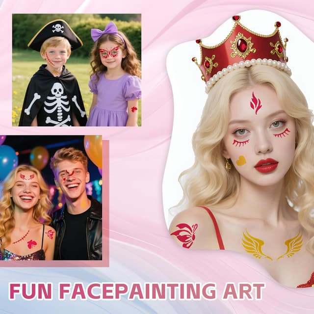 Thumbnail 5 de Hainue 36 Plantillas pintacaras 36 unidades