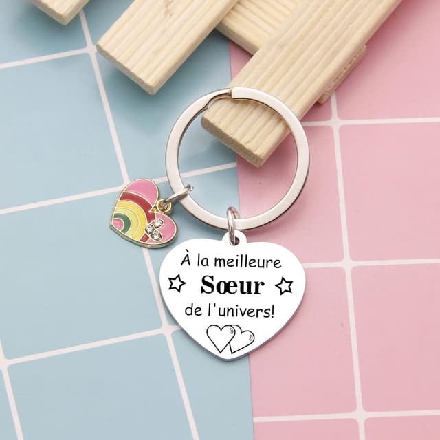Detalle de Porte-clés cadeau sœur ZYMGUO 3,0 cm