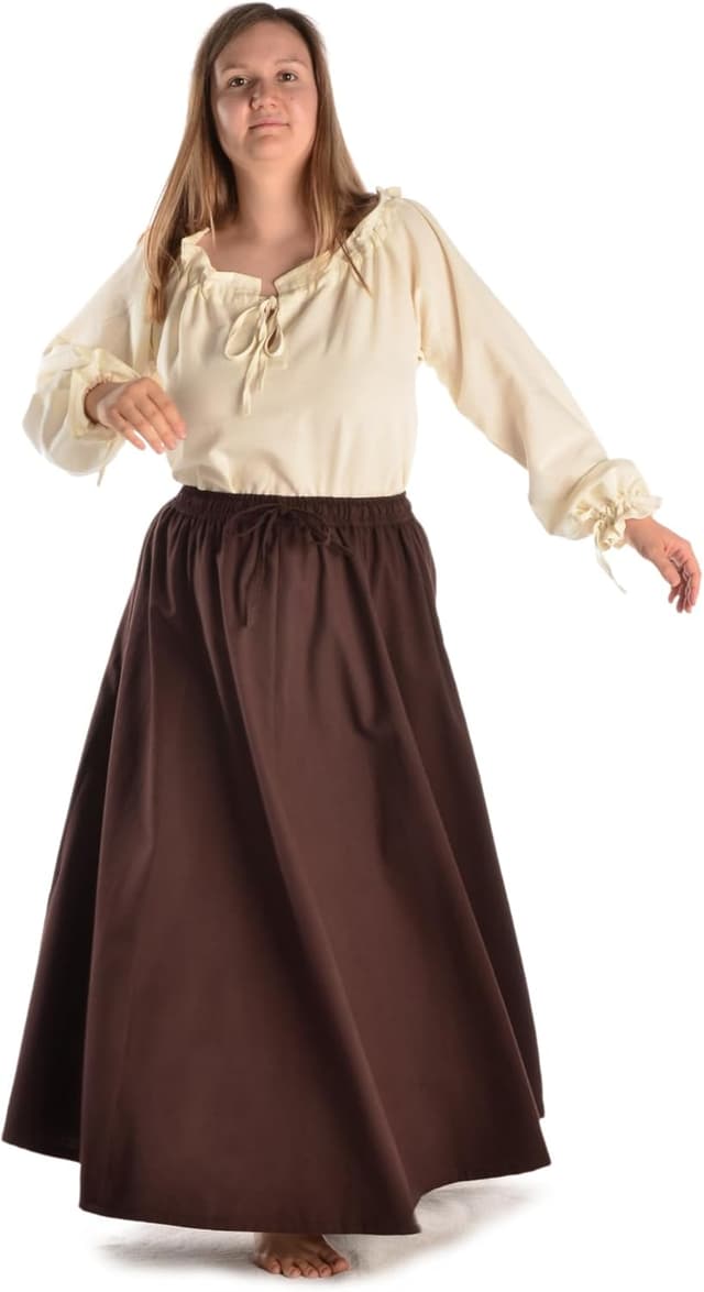 Detalle de HEMAD Jupe Duzabel jupe médiévale 100% coton