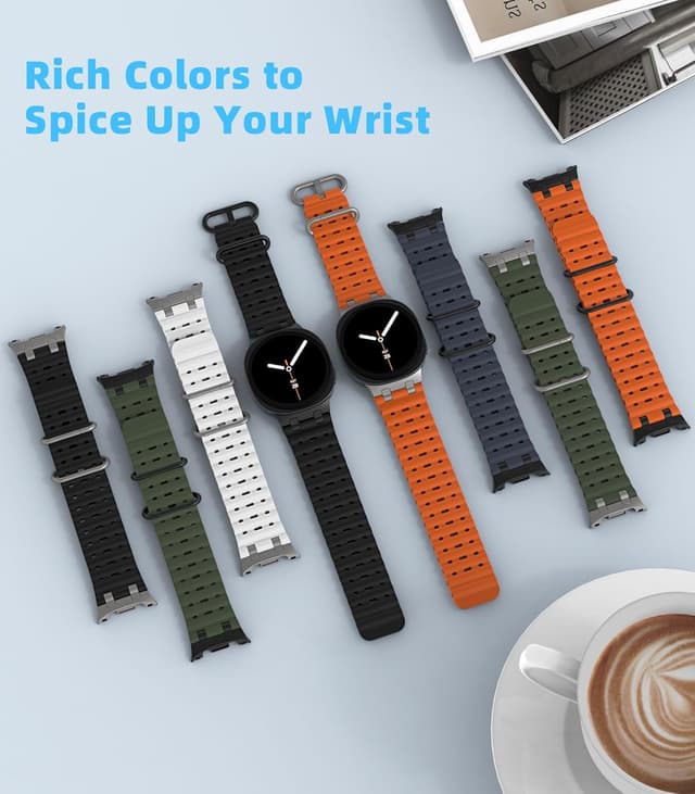 Detalle de MoKo Ocean strap for Galaxy Watch 8