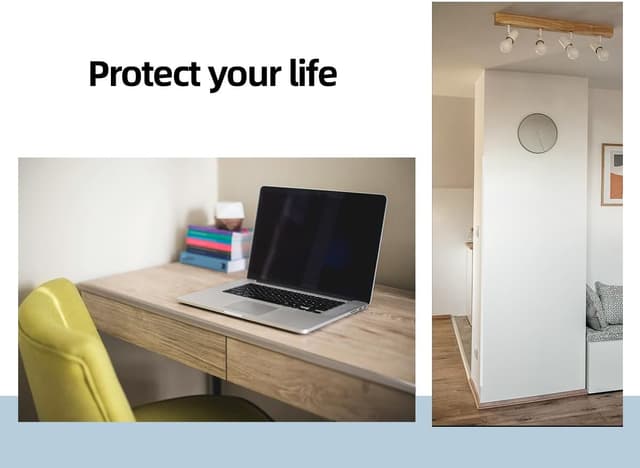 Thumbnail 3 de Clear Self-Adhesive Mini Wall Corner Protectors 39.37" Length 10Pack