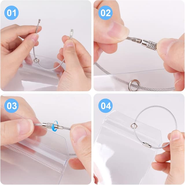 Thumbnail 4 de Vicloon Porta Etichette per Valigia 12 pezzi