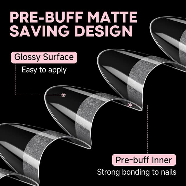 Thumbnail 4 de UNA GELLA Almond Nail Tips 312pcs