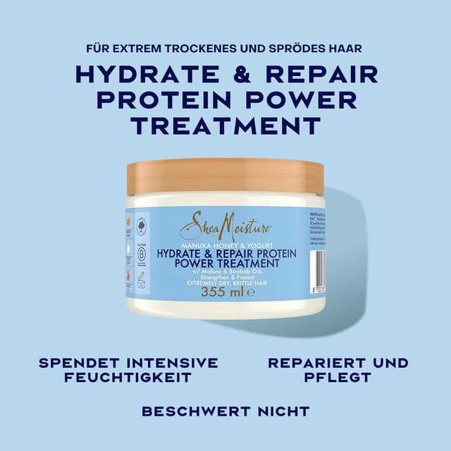 Detalle 2 de SheaMoisture Manuka Honig Haarmaske 355 ml