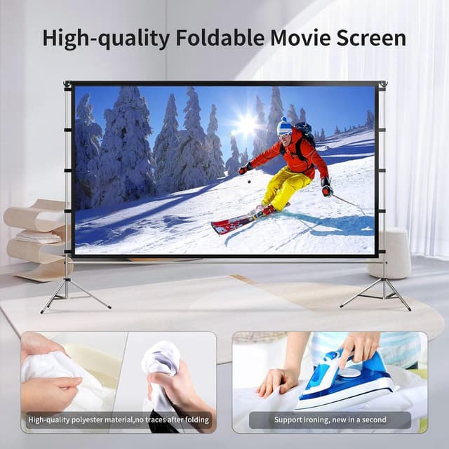 Thumbnail 1 de Vamvo Projector Screen Outdoor 120