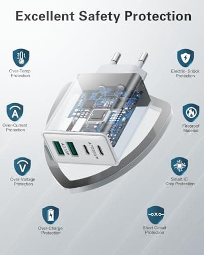 Thumbnail 4 de LumFocus Cargador USB C 40W 4 Puertos