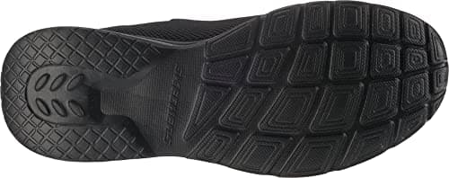 Detalle de Skechers DYNAMIGHT 2.0 RAYHILL para hombre (Black Mesh/Pu/Trim) – Zapatillas de entrenamiento con plantilla acolchada
