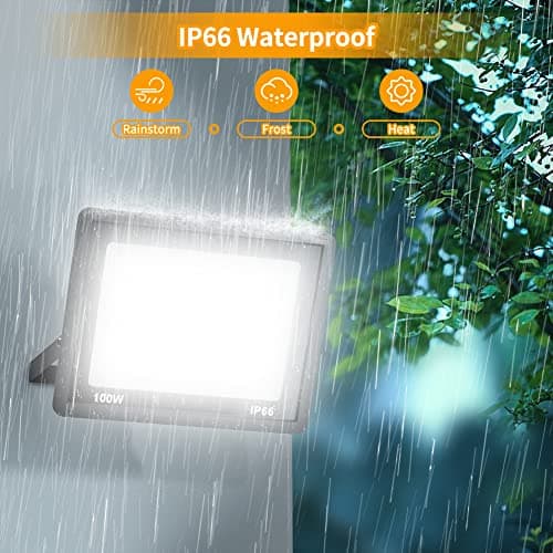 Thumbnail 3 de JESLED Foco LED Exterior 100W 🌟 IP66, 2 piezas