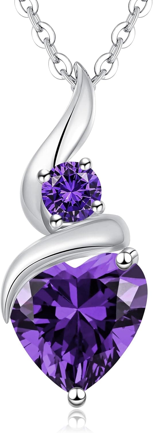 Thumbnail 6 de LOUISA SECRET Collier femme Infinite Cœur en argent 925 sterling, pendentif et pierre de cœur