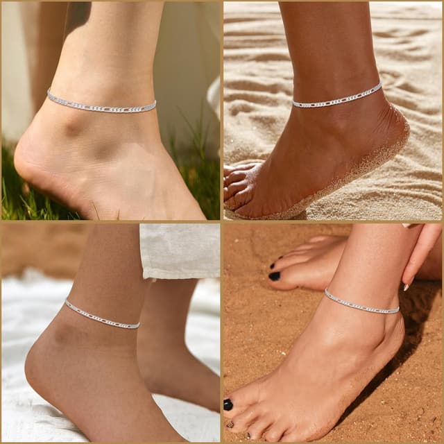 Detalle 2 de Cangall Silber Fußkette mit 22 cm