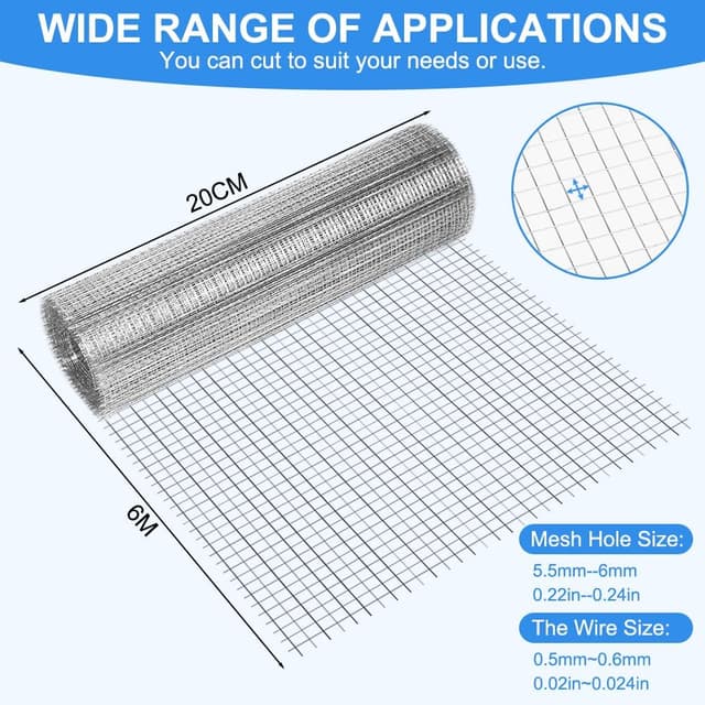 Thumbnail 1 de AMFUN Rodent Mesh 20 cm x 6 m 🪤