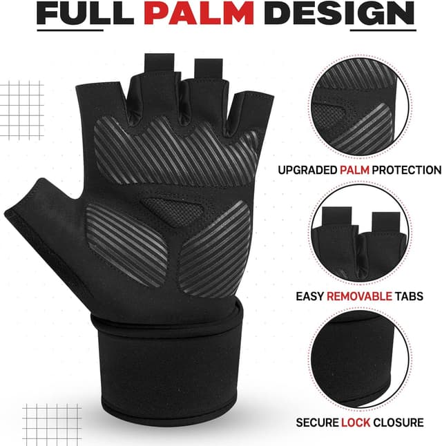 Thumbnail 2 de Beast Rage Gants d'haltérophilie poignet rembourré