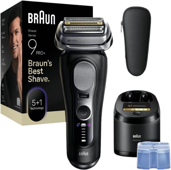Detalle de Braun Series 9 Pro+ 9660CC Schwarz Rasierer 🪒