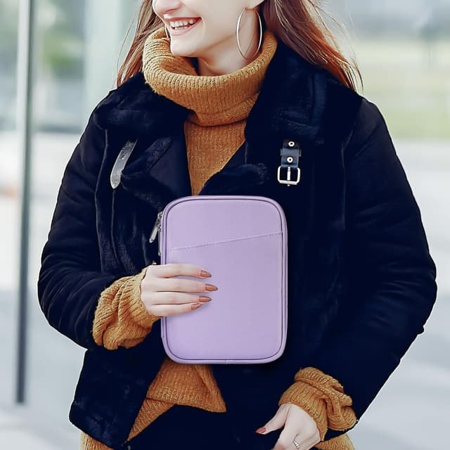 Thumbnail 6 de Vinabilia 6–7 Zoll Sleeve-Tasche für 7" Kindle Paperwhite & Colorsoft Signature (Grau-violett)