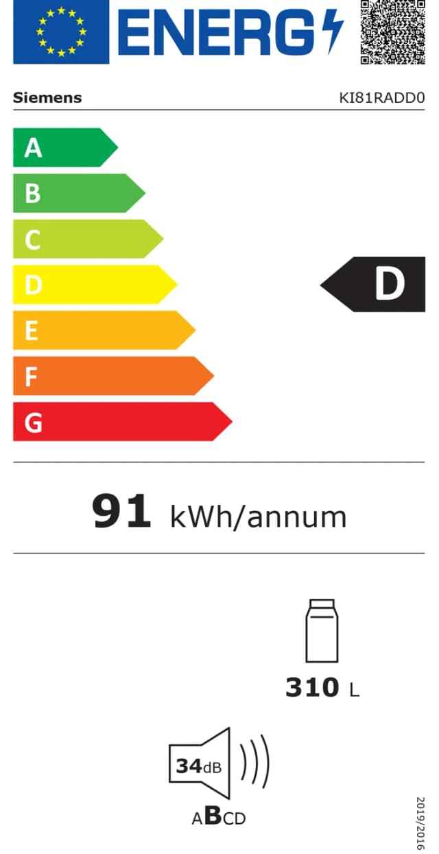 Thumbnail 4 de Siemens KI81RADD0 1-türiger Kühlschrank