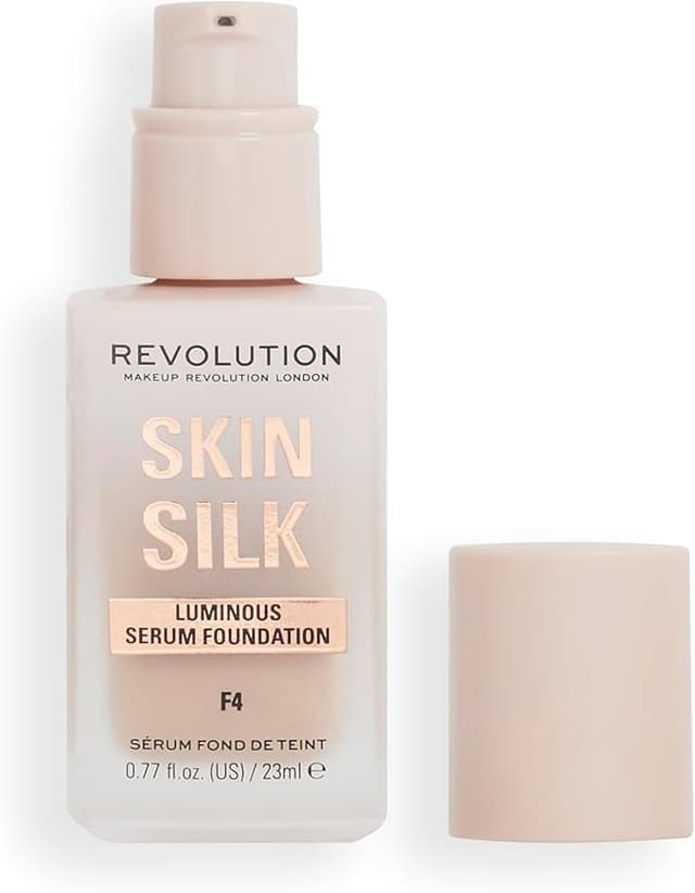 Imagen de Makeup Revolution Skin Silk Serum Foundation 🌸, F4, 23ml en OfertitasTOP