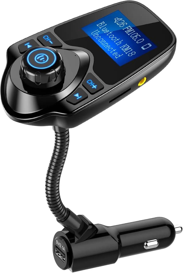 Detalle de Nulaxy KM18 Bluetooth FM Transmitter 1.44"