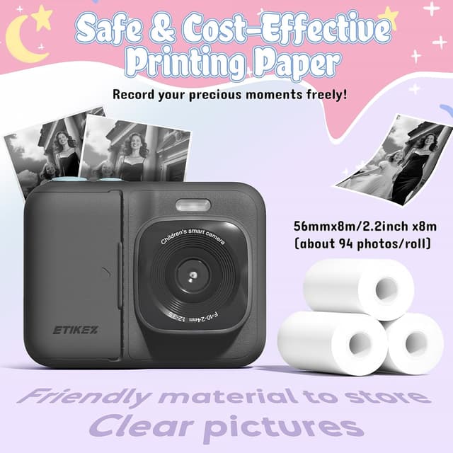 Thumbnail 6 de ETIKEZ Kids Camera 1080P with 32GB card