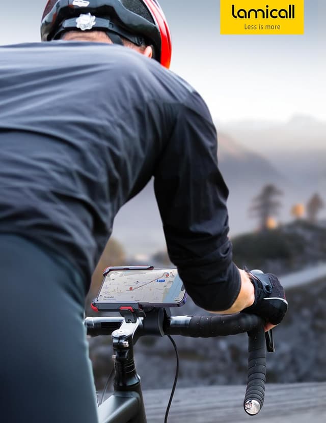 Thumbnail 6 de Lamicall Handyhalterung Motorrad & Fahrrad – 360° Lenkerhalter mit 1S Schnellspanner für Smartphones 4,7–7 Zoll
