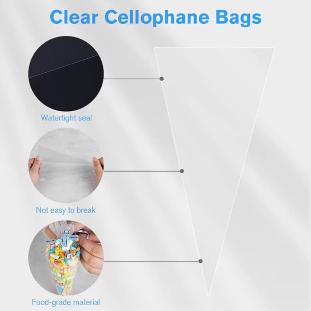 Thumbnail 3 de OFFCUP Süßigkeiten Tüten 16x30cm Transparent