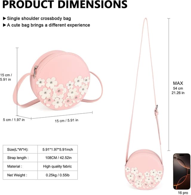 Detalle 2 de Borsetta tracolla Gladdon per adolescenti