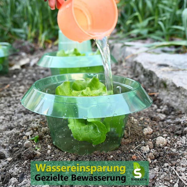 Detalle de Smaxcn Schneckenkragen (Mittelgroß), 20er-Set – Schneckenschutz für junge Pflanzen, auch als Mini-Treibhauselement