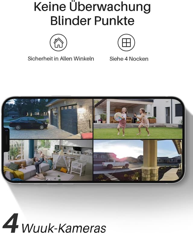 Thumbnail 3 de WUUK Überwachungskamera Außen Akku
