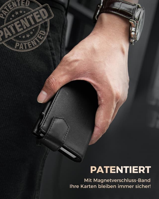 Detalle de LORZOR Kartenetui mit XXL-Münzfach 10+ Münzen