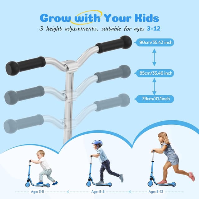 Thumbnail 1 de TONBUX Kinderroller mit Licht, 3,15 kg
