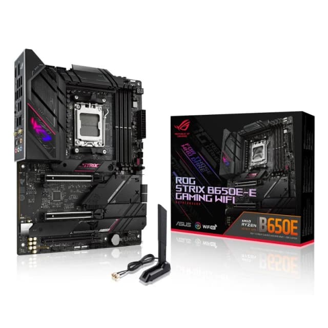 Detalle de ASUS ROG STRIX B650E-E placa base DDR5 4 ranuras