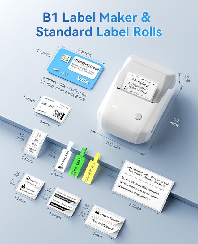 Detalle 2 de NIIMBOT B1 Bluetooth label maker 2 inch