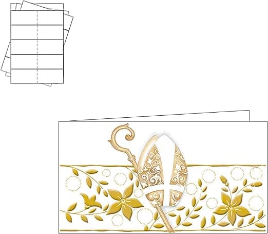 Detalle de ARKRAFT Tarjetas de Recuerdo Confirmación, 20 unidades ✝