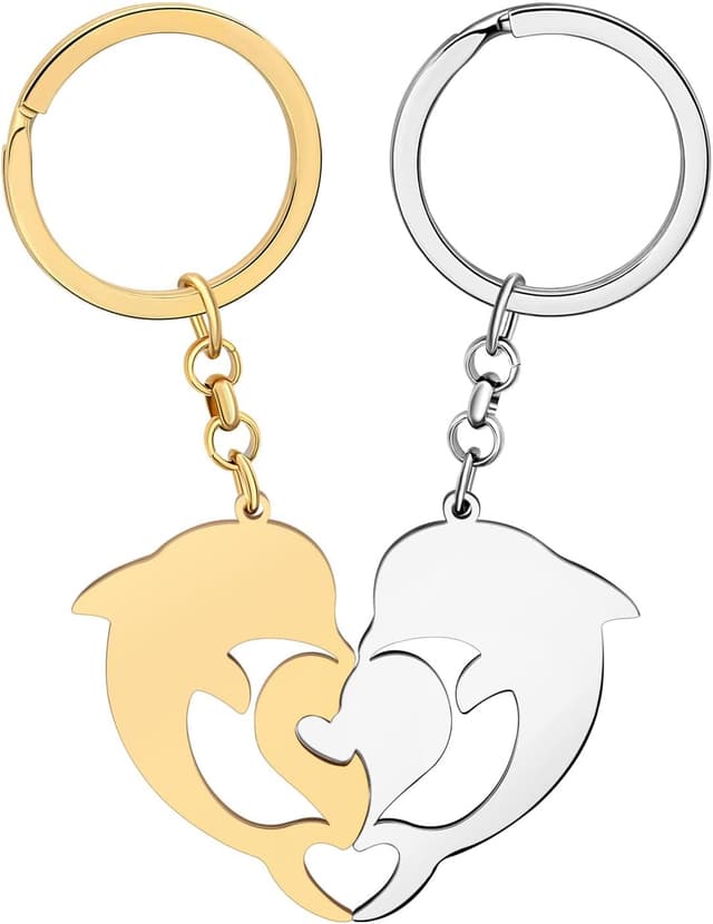 Detalle de RAIDIN Valentinstag Schlüsselanhänger 2er Paar