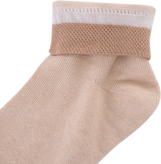 Detalle 2 de Laulax Ladies 3 Pairs Naturally Coloured Organic Cotton Socks Gift Set (UK 3-7, 36-40) – Beige & Cream