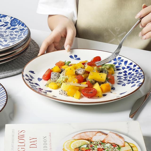 Thumbnail 5 de KitchenTour Large Ceramic Dinner Plates 10" set 🍽