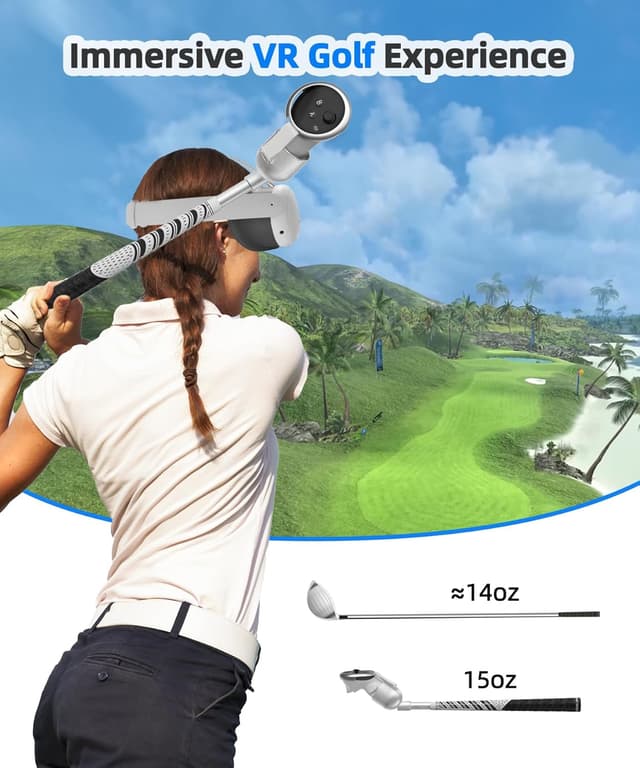 Thumbnail 5 de BRICOK VR Golf Club Attachment for Meta Quest 3