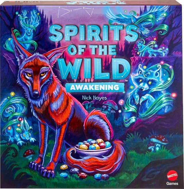 Detalle de Mattel Games Spirits of the Wild: Awakening Relaxing Strategy Board Game (2 Players)