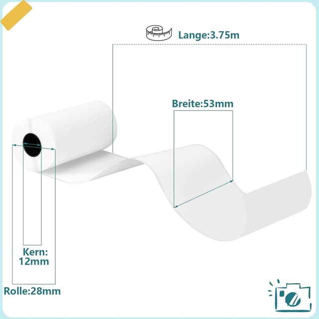 Detalle de XREE Thermorollen 53×28 mm 6er Pack