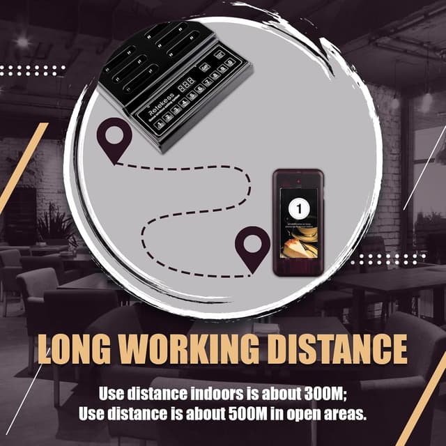 Detalle de Retekess T112 restaurant pager system 20 pagers