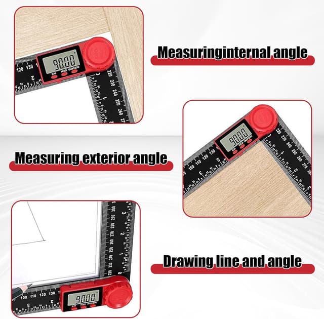 Thumbnail 4 de Digital Angle Finder Ruler 200mm Protractor 📐