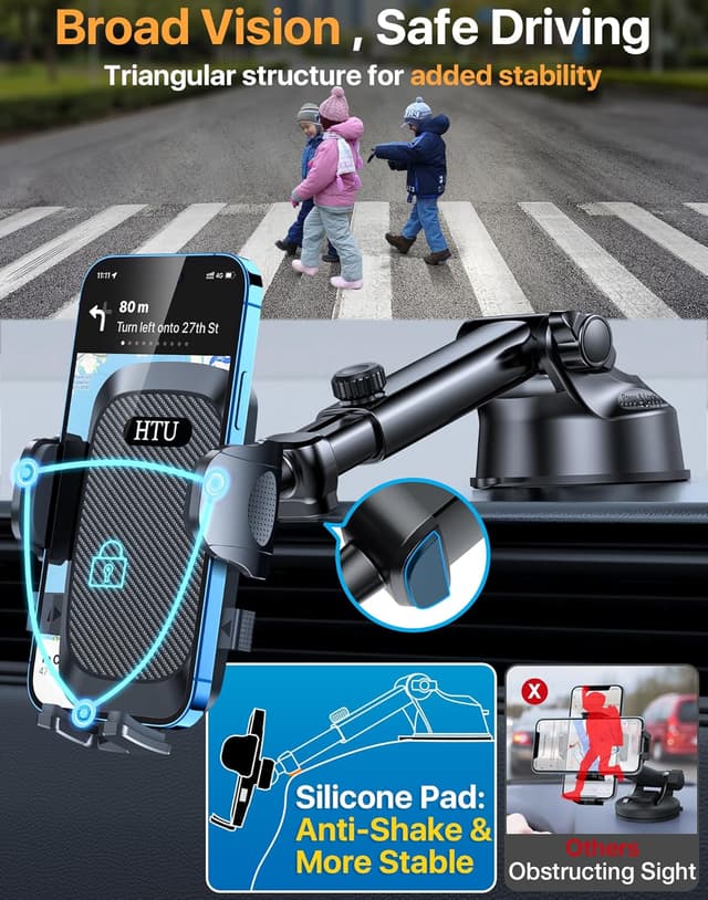 Thumbnail 5 de HTU 2026 Upgraded car phone holder for dashboard