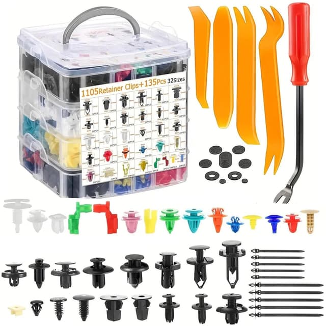 Imagen de 1240PCS Car Trim Clips Set 1240 plastic fasteners for panels en OfertitasTOP